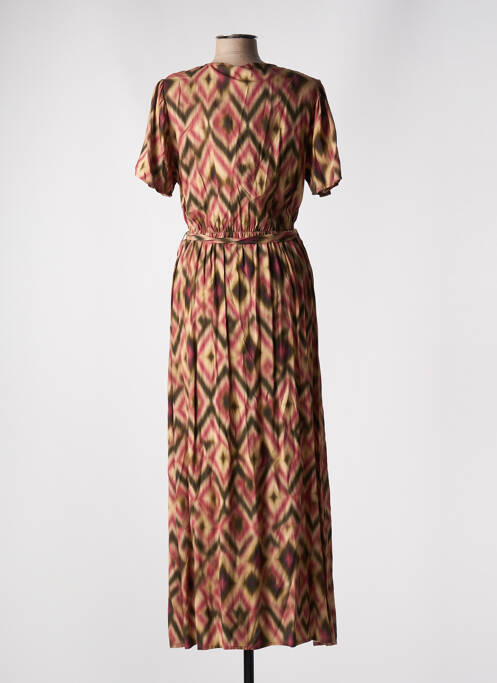 Robe longue rose LA FEE MARABOUTEE pour femme