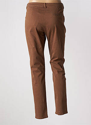 Pantalon 7/8 stretch taille normale marron I.CODE (By IKKS) femme