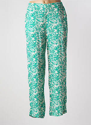 Pantalon droit taille haute taille haute vert DIPLODOCUS femme