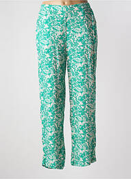 Pantalon droit taille haute taille haute vert DIPLODOCUS femme