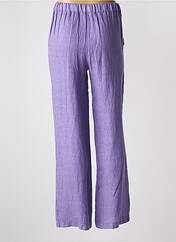 Pantalon droit violet LE BOUDOIR D'EDOUARD pour femme seconde vue