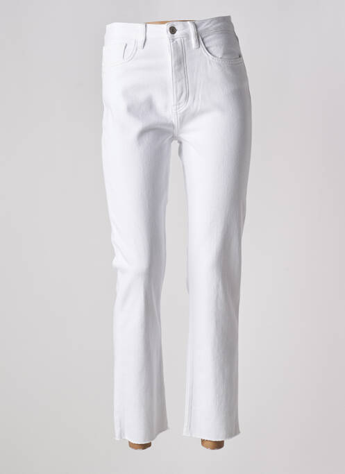 Jeans coupe droite blanc REIKO pour femme