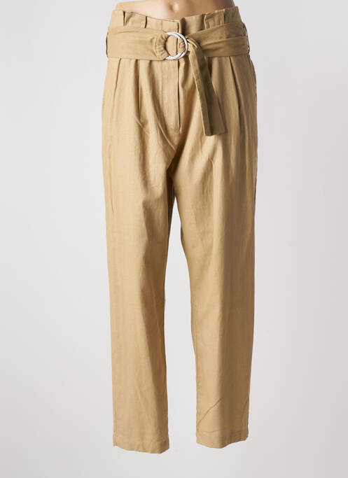 Pantalon droit beige IKKS pour femme