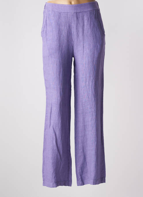 Pantalon droit violet LE BOUDOIR D'EDOUARD pour femme