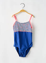 Maillot de bain 1 pièce bleu LAGON BLEU pour fille seconde vue