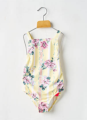 Maillot de bain 1 pièce stretch jaune SEAFOLLY fille