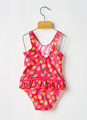 Maillot de bain 1 pièce imprimé fantaisie rose LAGON BLEU fille