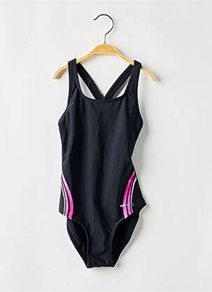 Maillot de bain 1 pièce sérigraphie noir SUN PROJECT fille