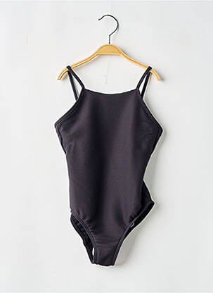 Maillot de bain 1 pièce effet matière satinée noir SEAFOLLY fille