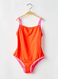 Maillot de bain 1 pièce stretch orange KIWI fille