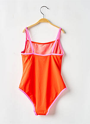 Maillot de bain 1 pièce stretch orange KIWI fille