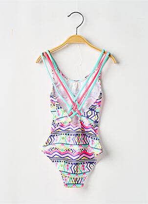 Maillot de bain 1 pièce imprimé fantaisie rose BORABORA fille