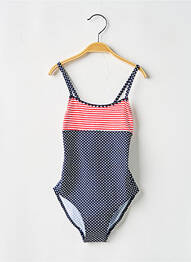 Maillot de bain 1 pièce stretch bleu BORABORA fille