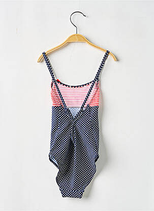 Maillot de bain 1 pièce stretch bleu BORABORA fille