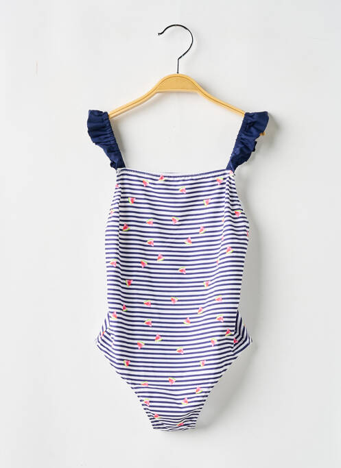 Maillot de bain 1 pièce bleu BORABORA pour fille