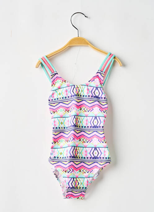 Maillot de bain 1 pièce rose BORABORA pour fille