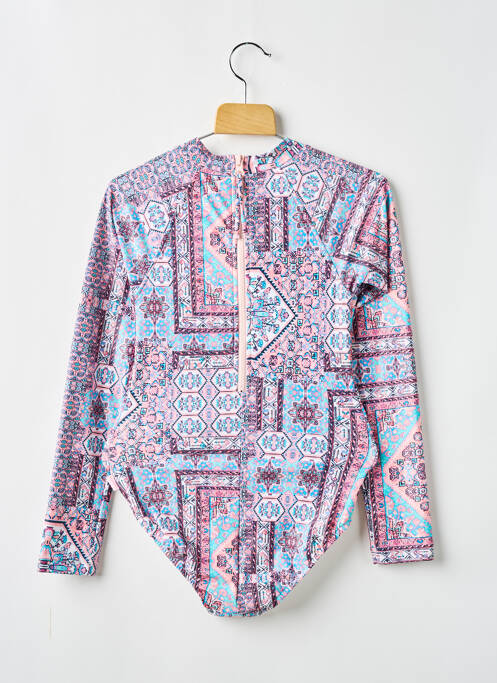 Maillot de bain 1 pièce rose SEAFOLLY pour fille