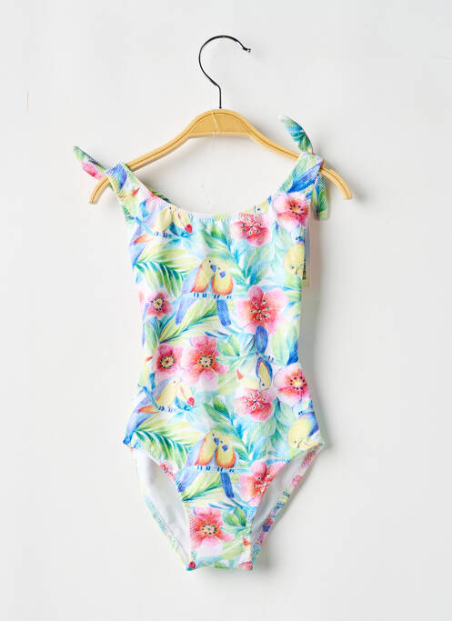 Maillot de bain 1 pièce vert BORABORA pour fille