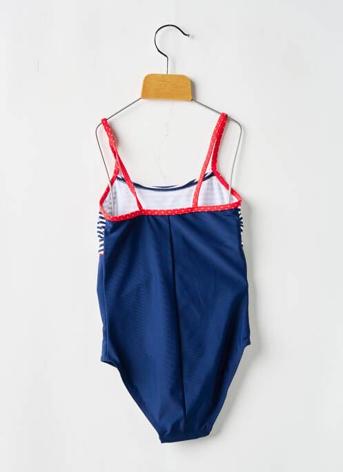 Maillot de bain 1 pièce stretch bleu LAGON BLEU fille