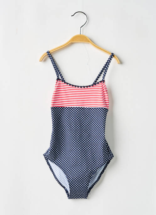 Maillot de bain 1 pièce stretch bleu BORABORA fille