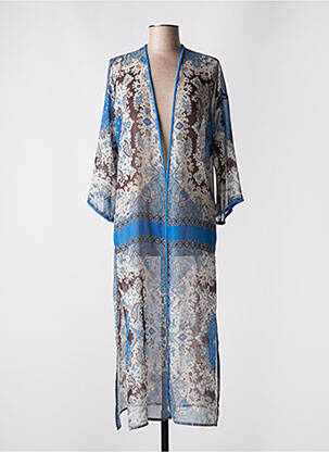 Veste kimono légère et transparente bleu TWINSET femme
