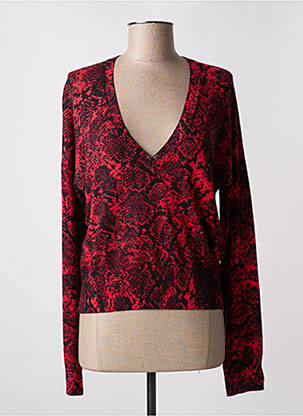 Pull col v manches longues rouge LIU JO femme