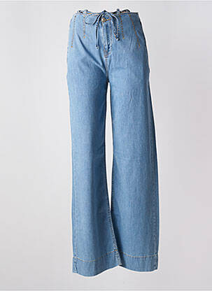 Jeans coupe large poches taille haute bleu LIU JO femme