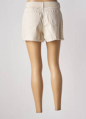Short tissage denim taille haute beige TWINSET femme