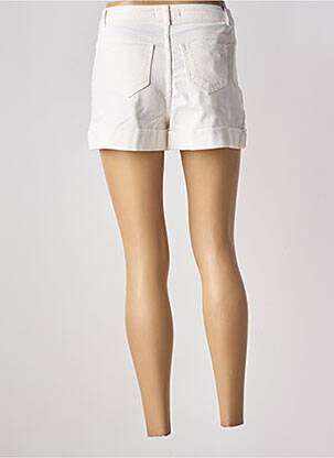Short fermeture zippée sous rabat boutonné taille haute blanc TWINSET femme