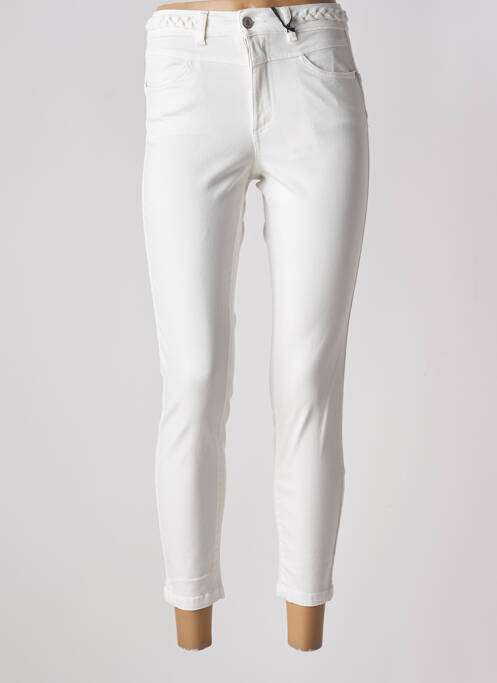 Pantalon 7/8 blanc IKKS pour femme