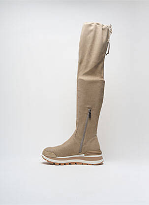 Cuissardes bout rond talon de 4 à 6cm beige LIU JO femme