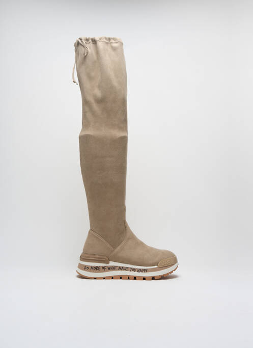 Cuissardes bout rond talon de 4 à 6cm beige LIU JO femme