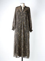 Robe longue manches longues manches longues noir B.YOUNG femme