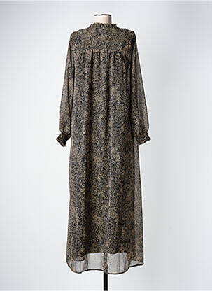 Robe longue manches longues manches longues noir B.YOUNG femme