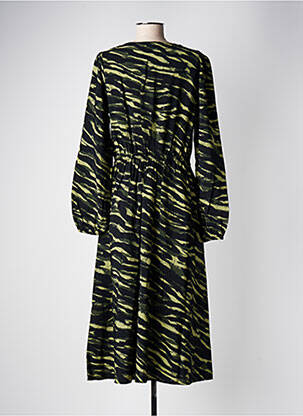 Robe longue manches longues manches longues vert B.YOUNG femme