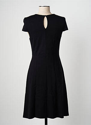 Robe mi-longue manches courtes manches courtes noir SURKANA femme