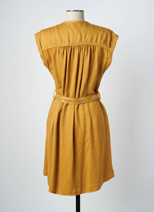 Robe courte jaune LOUIZON pour femme