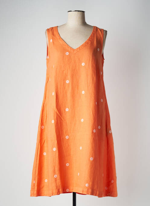 Robe mi-longue orange MES SOEURS ET MOI pour femme