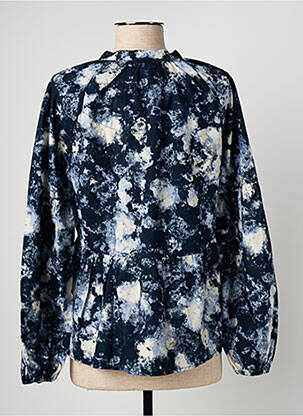 Blouse imprimé fantaisie manches longues bleu B.YOUNG femme