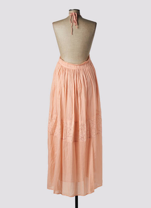 Robe longue rose LARA-ETHNICS pour femme