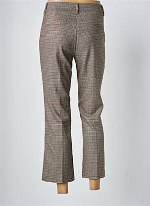 Pantalon chino fermeture zippée sous rabat boutonné taille normale beige PULZ JEANS femme