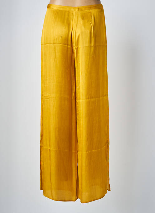 Pantalon droit taille normale taille normale jaune VAN-DOS femme