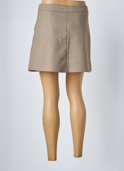 Jupe courte beige LA PETITE ETOILE pour femme