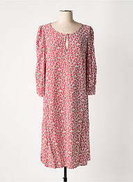 Robe mi-longue coupe fluide manches 3/4 rouge PERSONA BY MARINA RINALDI femme
