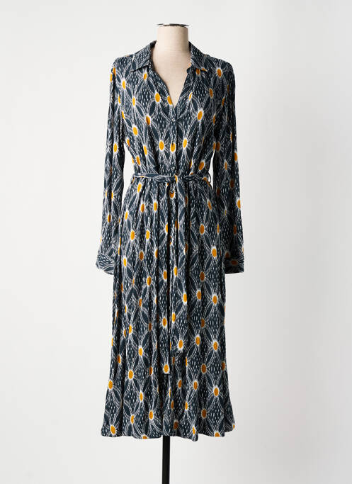 Robe longue manches longues manches longues gris STELLA FOREST femme