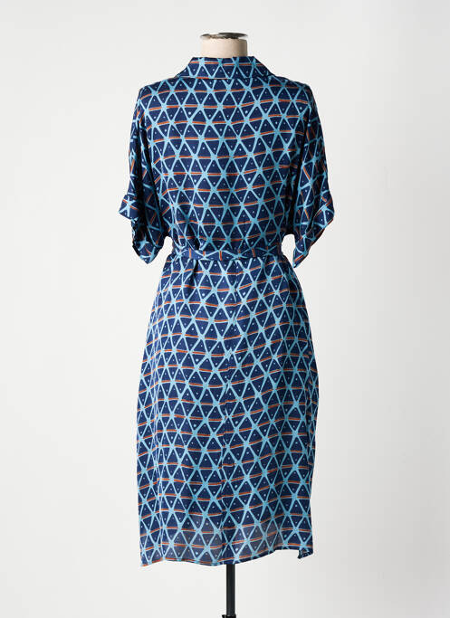 Robe mi-longue bleu BELLA JONES pour femme