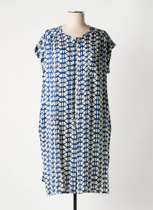 Robe mi-longue bleu BELLA JONES pour femme