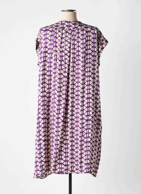 Robe mi-longue violet BELLA JONES pour femme