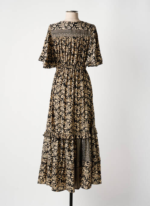 Robe longue noir PURPLE QUEEN pour femme