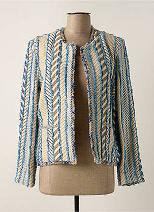 Veste chic finition intérieure biaisée bleu GERARD DAREL femme